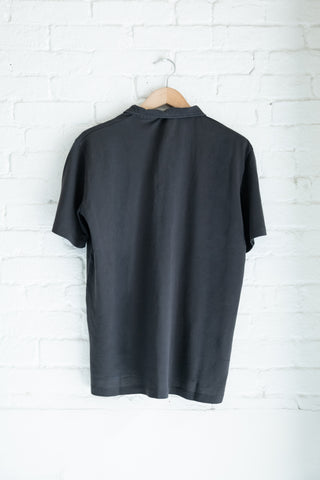The Cropped Collar Polo, Asphalt