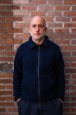 Sherpa Fleece Jacket, Navy