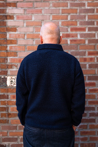 Sherpa Fleece Jacket, Navy