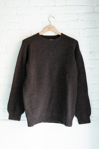Moss Stitch Crewneck Sweater, Porcupine