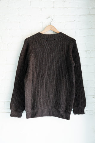 Moss Stitch Crewneck Sweater, Porcupine