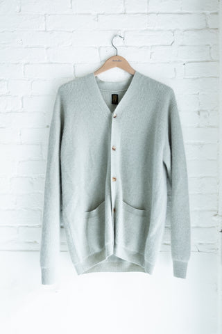 Cashmere Fox Cardigan, Green