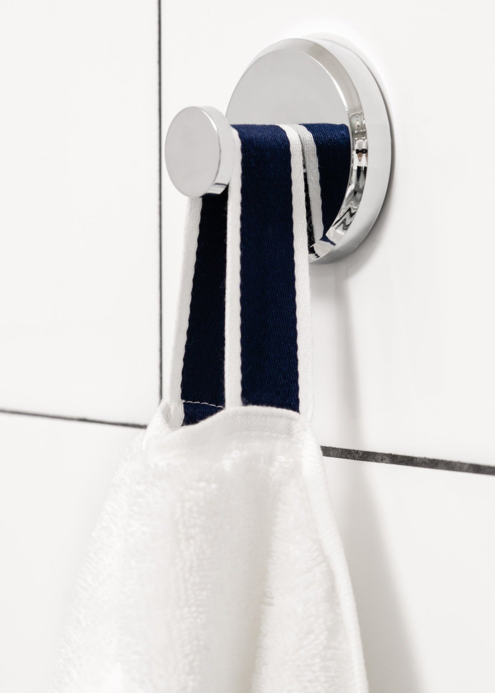 close up of towel loop hanging