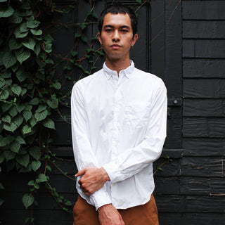 Single Needle Shirt, Broadcloth White