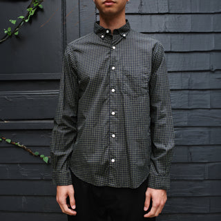 Single Needle Shirt, Canary Windowpane