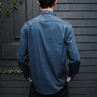 Single Needle Shirt, End on End Dark Teal