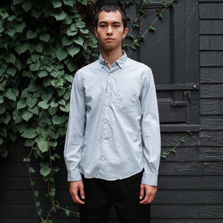 Single Needle Shirt, Stripe Nardo Grey