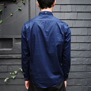 Single Needle Shirt, Night Blue Broadcloth NP