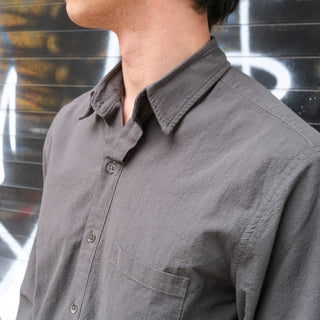 The Reverse Seam Shirt, Charcoal | Twill