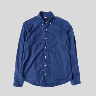 Single Needle Shirt, Night Blue Broadcloth NP