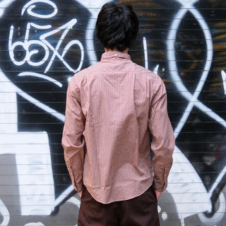 The Single Needle Shirt, Brick Stripe