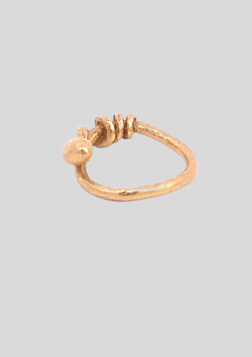 vintage twisted pinky ring back 