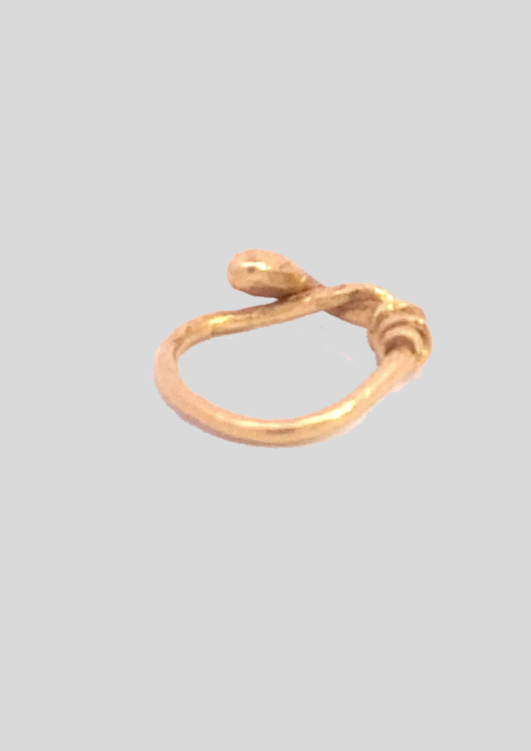 vintage twisted pinky ring side