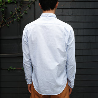 Single Needle Shirt, Cerulean Stripe NP