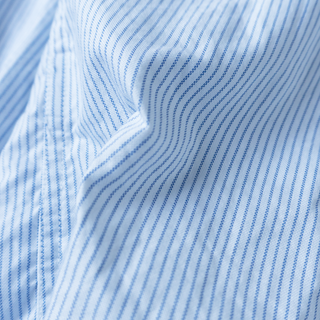 Single Needle Shirt, Cerulean Stripe