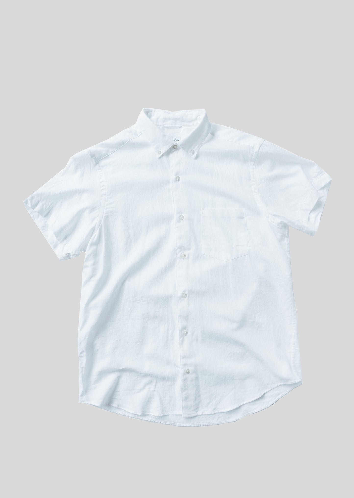 Short Sleeve Single Needle Shirt, Cloud