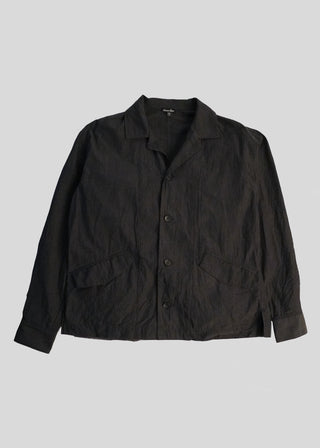 Front flat lay of the painter shirt in color slate grey