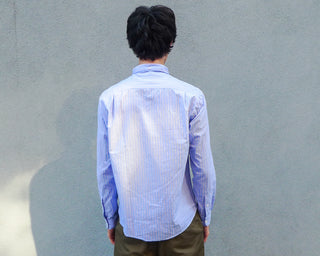 The Single Needle Shirt, Blue/Navy/White Stripe