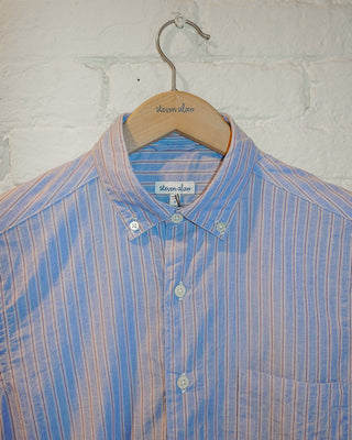 The Single Needle Shirt, Blue/Navy/White Stripe