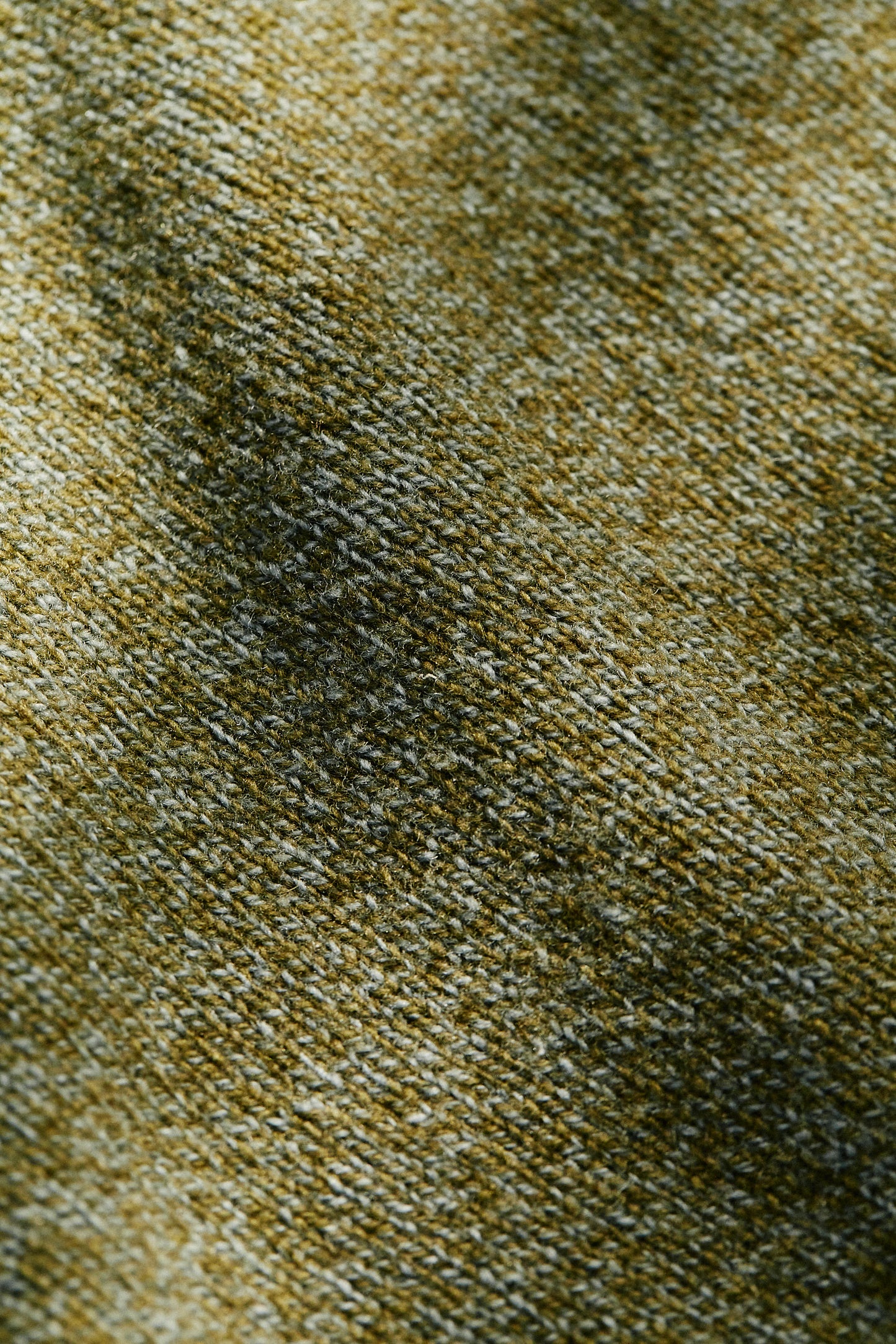 Close up of Lambswool in color stone green fabric