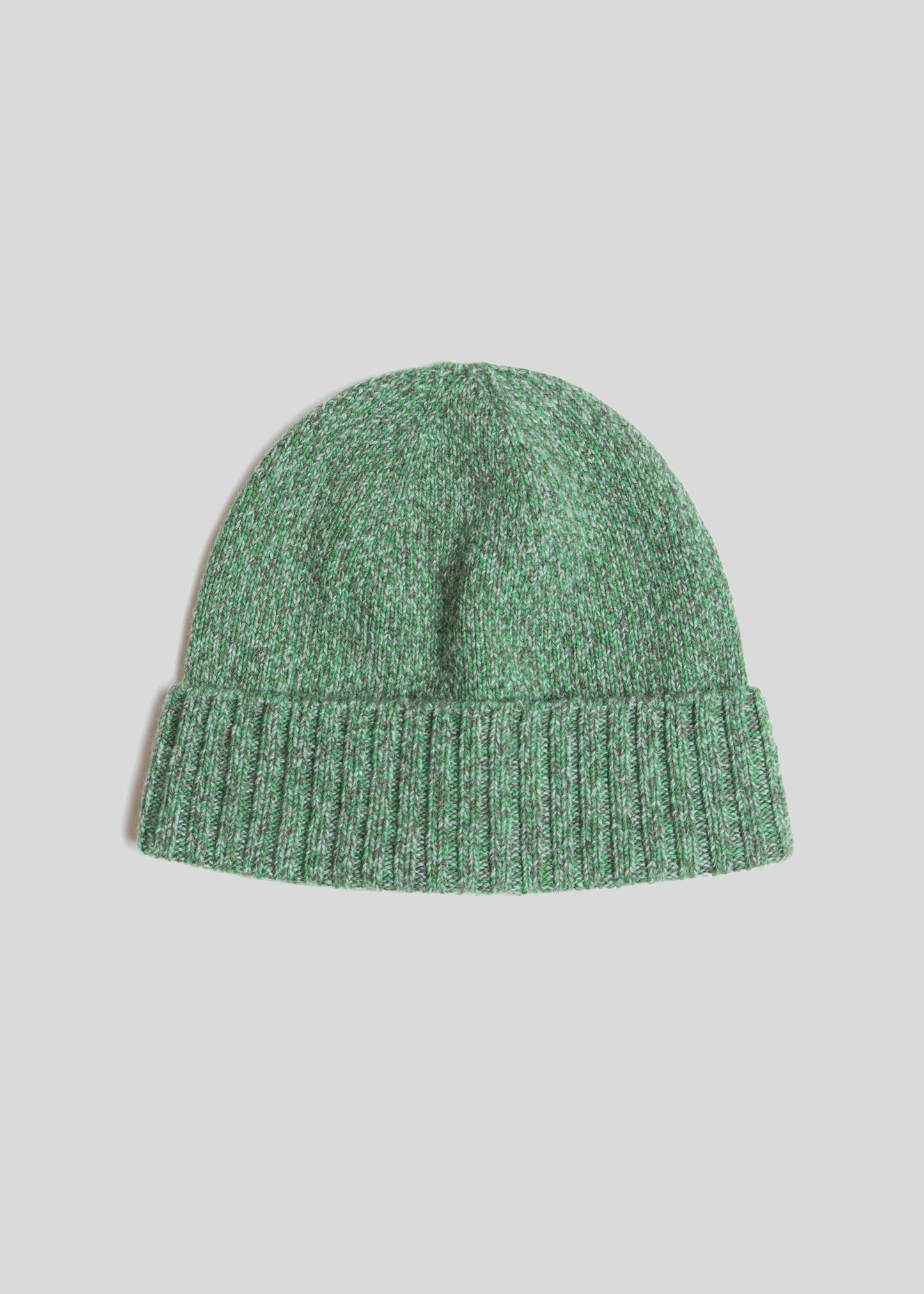 Flat lay of Fisherman Beanie in color spruce